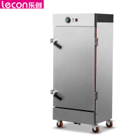 乐创 (lecon)商用蒸饭柜 10盘机械式定时款餐饮设备蒸包馒头电蒸箱 KZ-100J 380V