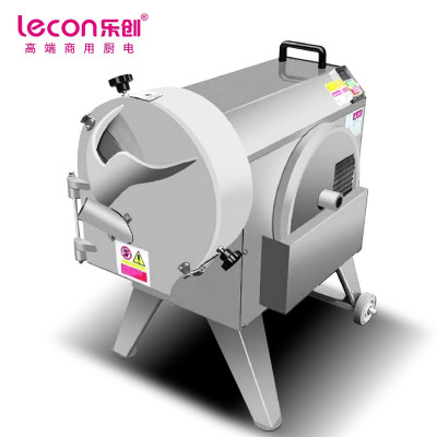 乐创(lecon)商用球茎类切菜机 300-500kg/h 酒店食堂切丁切丝切片机 LC-J-G812