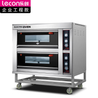乐创(lecon) 商用烤箱 二层四盘旋钮式蛋糕面包烘焙电烤箱380V LC-J-DK40