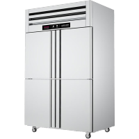 乐创(lecon)商用四门冰柜 立式厨房保鲜柜节能压缩机 工程豪华款全冷藏款 LC-J-SMG02 220V