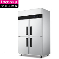 乐创(lecon)商用四门冰柜 立式厨房保鲜柜节能压缩机 工程标准款双温款 LC-J-SBC03 220V