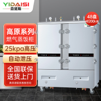 意黛斯(YIDAISI)高原燃气蒸柜YDS-GYRX-48商用蒸饭柜食堂厨房电燃气蒸饭车48盘 天然气/液化气