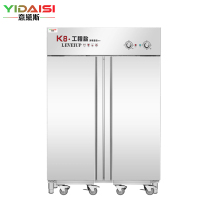 意黛斯 商用消毒柜 热风循环双开门推车款不锈钢立式厨房饭店用消毒碗柜 YDS-XDR160-K8GT