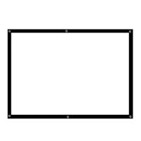 60寸 Lmix乐曼 投影幕布 简易版 壁挂式 16:9 家用便携 办公 家庭影院