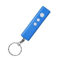 蓝色+4个备用电池 大屏幕投影钟老人学生静音床头实用迷你创意电子夜灯钥匙扣手电筒