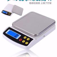 电池款5公斤/1克加不锈钢盘加碗 精准电子秤家用充电厨房秤精准0.1g烘培称克称10公斤/1克食物称重