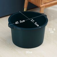 加厚深绿色-带凸点 塑料洗脚桶小腿按摩凸点洗脚盆家用养生足浴盆保温宿舍加厚泡脚桶