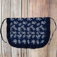 儿童围裙 采茶女小碎花荷叶边半身围裙头巾套装农家乐幼儿园民族风演出围兜