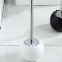 白色圆球 陶瓷创意马桶刷实用无死角天鹅马桶刷卫生间清洁套装