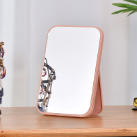 纳米粉小号(薄款) 高清子台式梳妆镜子美容公主镜折叠方镜双面旋转桌面公主镜