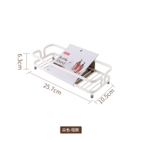 白色-短款 asvel浴室台面置物架 洗手液洗手台免打孔沥水架单层洗漱台收纳架