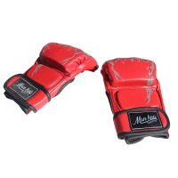 红色 半指手套 10oz 拳击手套男半指 打沙袋手套ufc散打拳套搏击专业 护手套mma拳击套