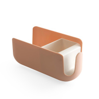 马卡龙粉白 电吹风机架免打孔浴室卫生间厕所置物收纳架壁挂挂架风筒架子戴森