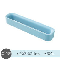 蓝色 浴室拖鞋架免打孔壁挂式厕所卫生间置物架子挂架沥水鞋子收纳神器