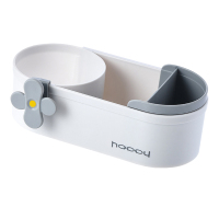 灰色 卫生间吹风机架家用壁挂浴室电吹风挂架风筒架子厕所置物架免打孔