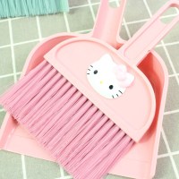 北欧绿猫头 小桌扫小学生桌扫工具书桌小扫把小扫把簸箕套装 学生灰尘扫家务