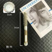1019 纳米陶瓷铝管毛滚梳空气梳蓬松美发滚梳卷发梳吹直发造型梳圆筒梳