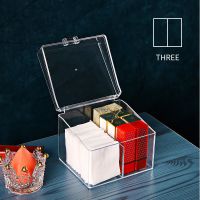 棉签口红款 棉签盒化妆棉收纳盒带盖防尘透明多功能美妆蛋卸妆棉化妆品收纳盒