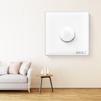 国际电工86型明装家用吊扇调速器无极变速风扇控制器电扇调速开关