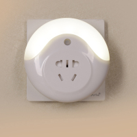 光控版白光(不带遥控器) 遥控小夜灯插电插座卧室睡眠婴儿喂奶护眼床头灯节能夜明起夜光灯