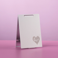 爱心【小号】-1291-10 多种规格 化妆镜 随身便携创意简约镜子 铝合金外壳