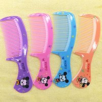 小号卡通4把(熟料) 宝宝小梳子随身塑料便携家用儿童可爱女孩顺发公主包包幼儿园小号