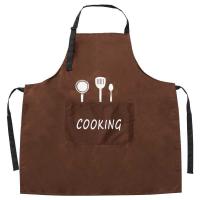 粉 色-HG3 家用厨房女士围腰炒防水防溅油韩版时尚工作服围兜大人55做饭围裙