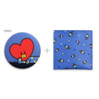 TATA BT21周边随身携带手持化妆镜便携圆形小镜子女可爱bts防弹少年团