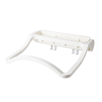 折叠脸盆架[白色] 脸盆架壁挂卫生间浴室置物盆子收纳厕所洗手间免打孔放洗脸盆架子