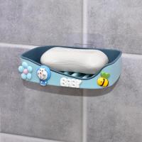 款式11 卡通可爱双层肥皂盒免打孔壁挂式沥水香皂盒家用卫生间宿舍肥皂架