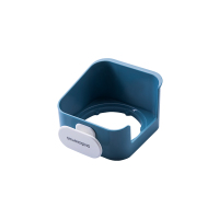 吹风机架[蓝白] 浴室吹风机置物架壁挂免打孔电吹风筒支架厕所洗手间墙上收纳架子