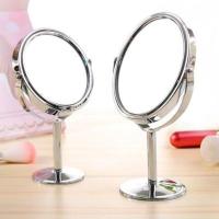 圆形 小镜子桌面可立台式舞蹈室镜子墙折叠移动镜子支架托梳妆镜子家。