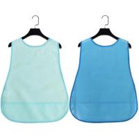 2件装清爽绿+天蓝 围兜偏瘫卧床病人男女老年人吃饭围裙喂饭护理专用围嘴成年人防水