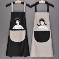 N81防水防油火烈 20210a19游泳馆婴儿洗澡防水围裙工作服围裙可P爱母婴店水果店精