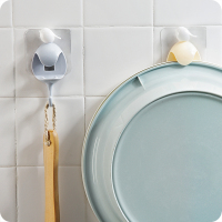 浅灰色 创意脸盆挂钩免打孔卫生间强力承重简约黏胶洗澡盆架浴室墙壁粘钩