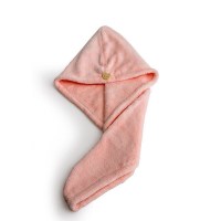 (单买1条加厚)三角款粉色 双层加厚干发帽可爱超强吸水浴帽洗头发速干毛巾包头女干发巾擦头