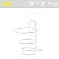 升级款铁艺白色 免打孔电吹风机架子壁挂架吸盘式浴室置物架卫生间收纳厕所风筒架