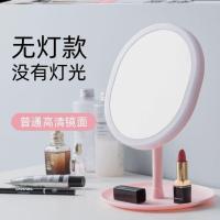 G87-无灯款 光镜补随身随身灯光镜小号欧式发光镜子耳环摆摊小大号公主椭圆形