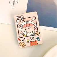 桃子女孩 放包里的小镜子随身携带双面高级感精致小型折叠化妆镜女可爱学生