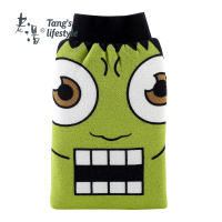 英雄联萌绿色 老汤英雄联萌搓澡巾强力搓泥皮家用洗澡巾搓背手套搓澡神器