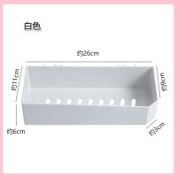 白色 免打孔卫生间收纳架家用浴室洗手台沐浴露牙刷牙膏墙上壁挂置物架