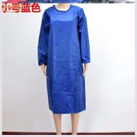 小号蓝色 给狗洗澡的宠物店美容师专用工作服袍狗狗洗澡防水衣服带袖子围裙