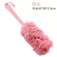 粉红色 用具多功能用品搓背家用泡沫洗澡洗浴沐浴刷长柄浴花神器搓澡后。