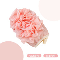 樱花粉[搓澡/浴球/二合一] 高尊搓澡巾搓泥神器女士专用家用不伤皮肤洗澡搓背强力细砂手套