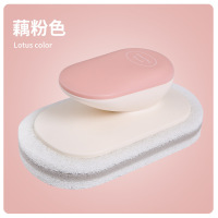 藕粉 北欧带手柄海绵清洁台面刷多功能厨房卫浴清洁刷百洁布洗碗洗锅刷