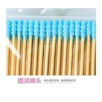 浅绿色 细头棉签棉球盒装清洁尖头竹棒掏耳朵棉花棒木棒支装双头婴儿螺旋