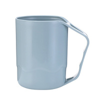 巧克力色 家用洗漱带手柄创意成人情侣儿童刷牙杯卡通防摔洗漱牙刷杯二合一