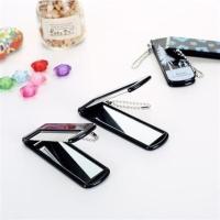 混发 随身携带小镜子迷你轻薄一卡通个性时尚折叠带镜子随r身梳便携超