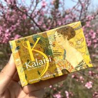 黄色[活力焕肤]1块+1个起泡网 韩国kalaisi香皂名画香水皂持久留香精油洗脸洁面洗澡控油儿童男