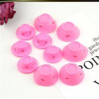 粉色5大5小-P89 简易手动硅胶一次性烫头发蜗牛睡眠内扣蘑菇铃铛卷发器神器短发